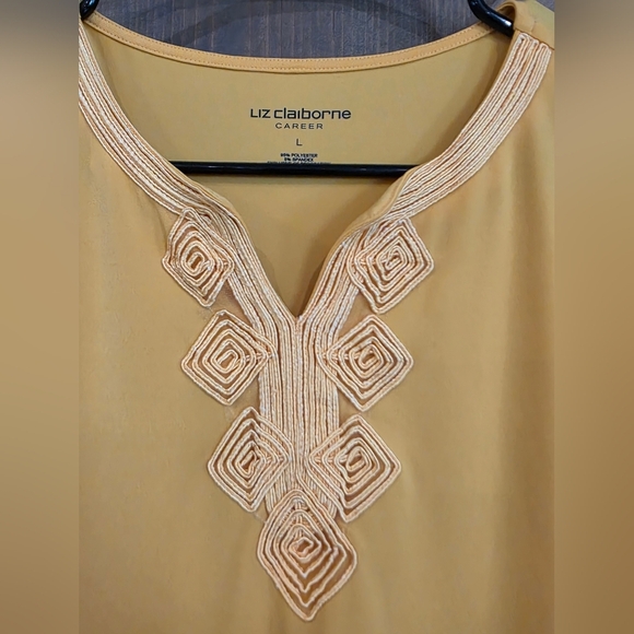 Liz Claiborne Career Sleeveless Blouse Size Large - Picture 2 of 4